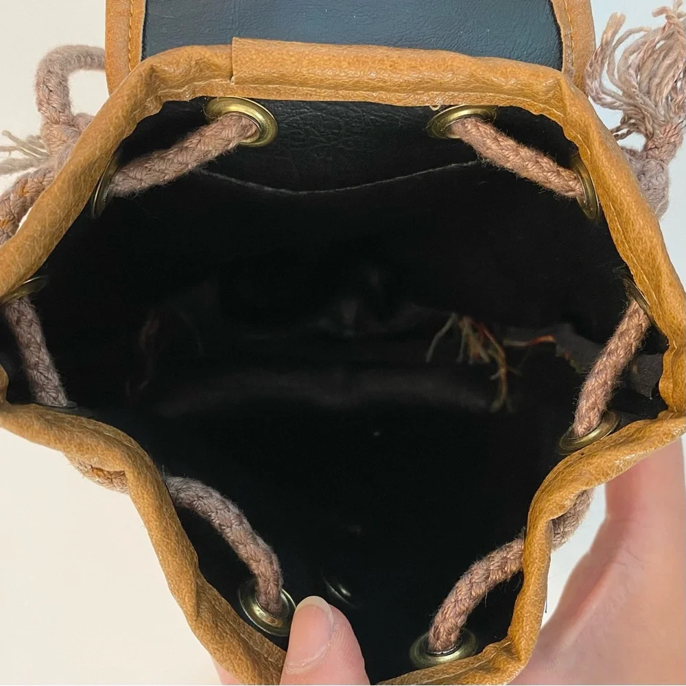 Boho Native American Aztec Weaved Mini Bag Purse Festive Micro Boho Crossbody - Picture 5 of 12